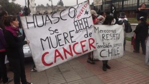 Protestas en Huasco por la contaminación.